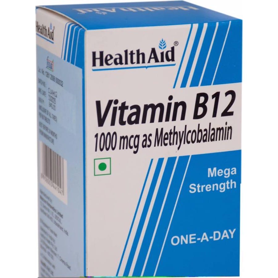 HealthAid Vitamin B12 1000mcg Mega Strength (Methylcobalamin) NUTRABAY™