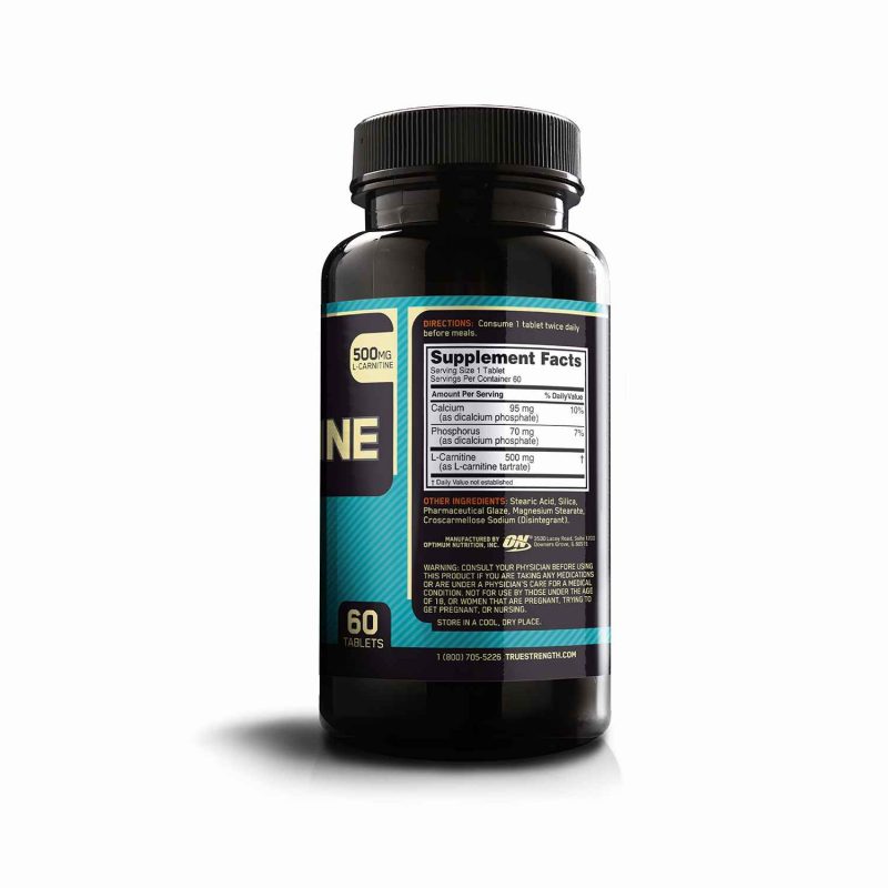 Optimum Nutrition (ON) L-Carnitine 500 mg - 60 Tablets - NUTRABAY™