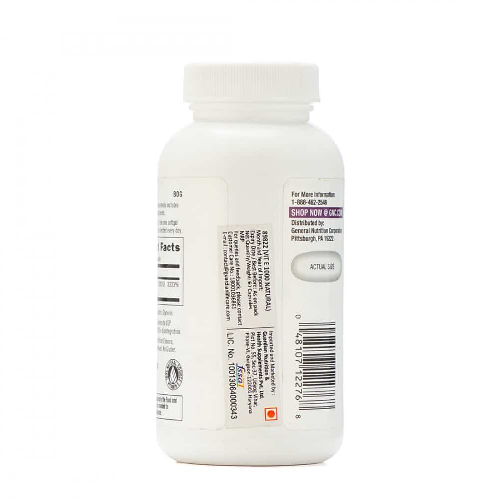 GNC Vitamin E 1000iu softgels NUTRABAY™