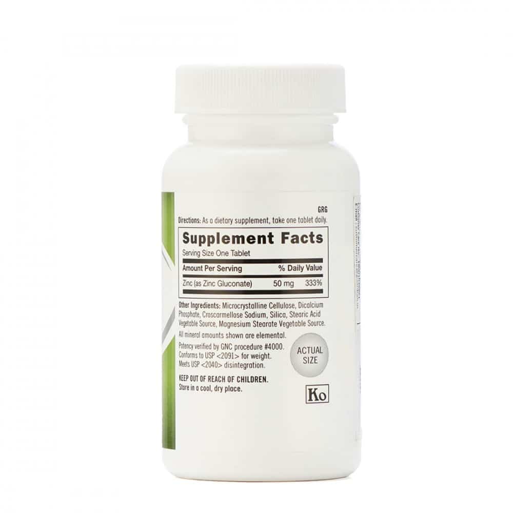 GNC Zinc 50mg tablets NUTRABAY™