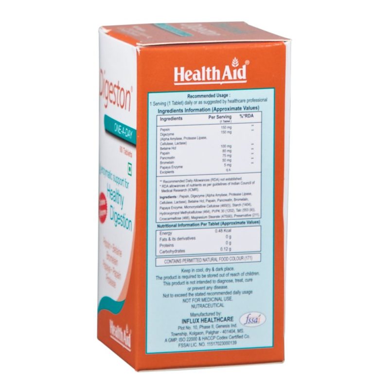 HealthAid Digeston (Papaya & Digestive Enzymes) NUTRABAY™