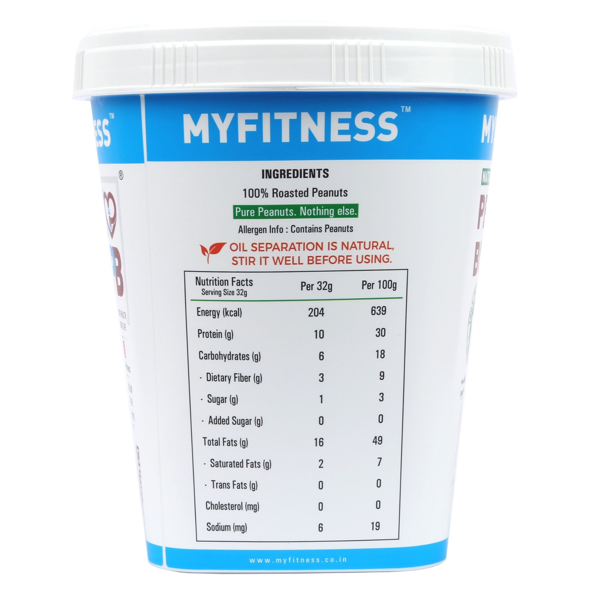 my fitness peanut butter 2.5 kg