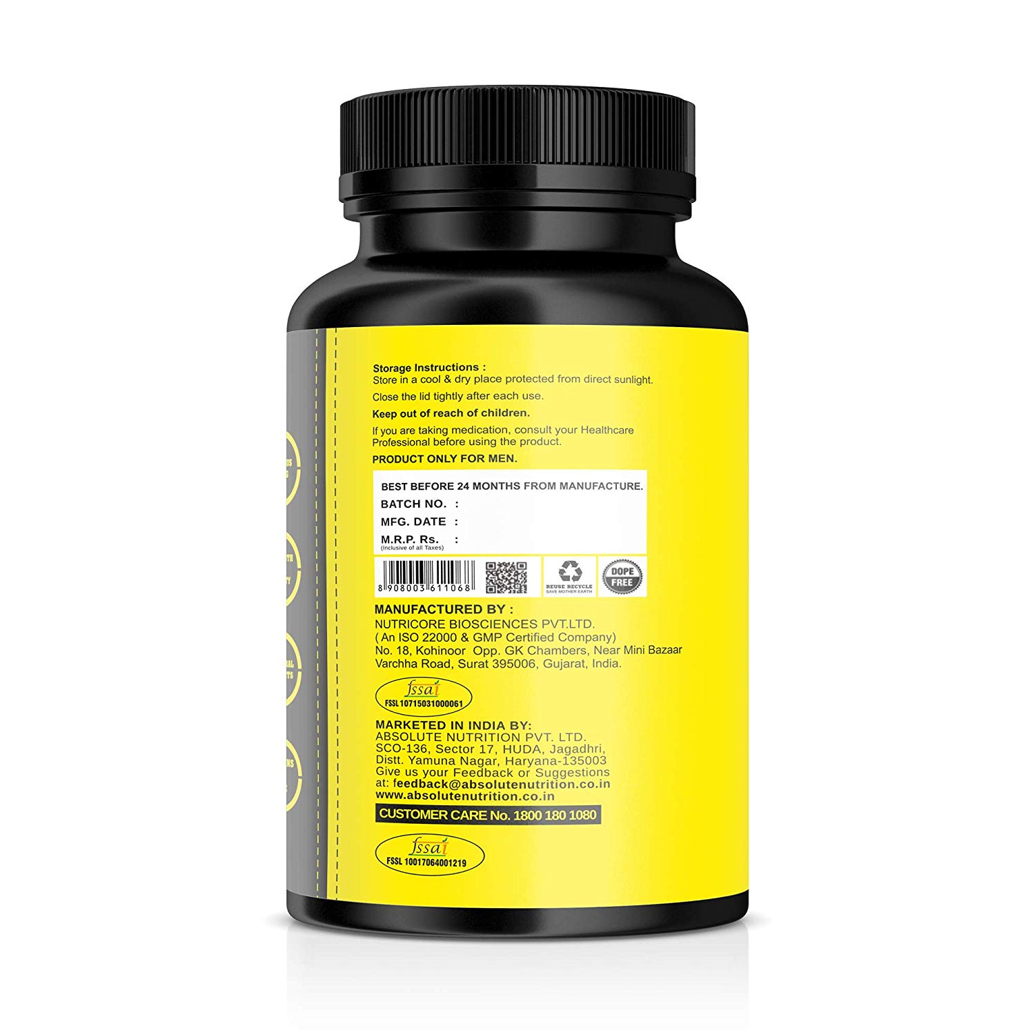 Absolute Nutrition TestoX Testosterone Booster NUTRABAY™