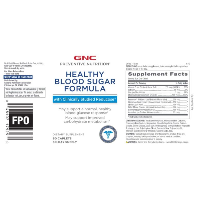 GNC PN Healthy Blood Sugar Formula NUTRABAY™