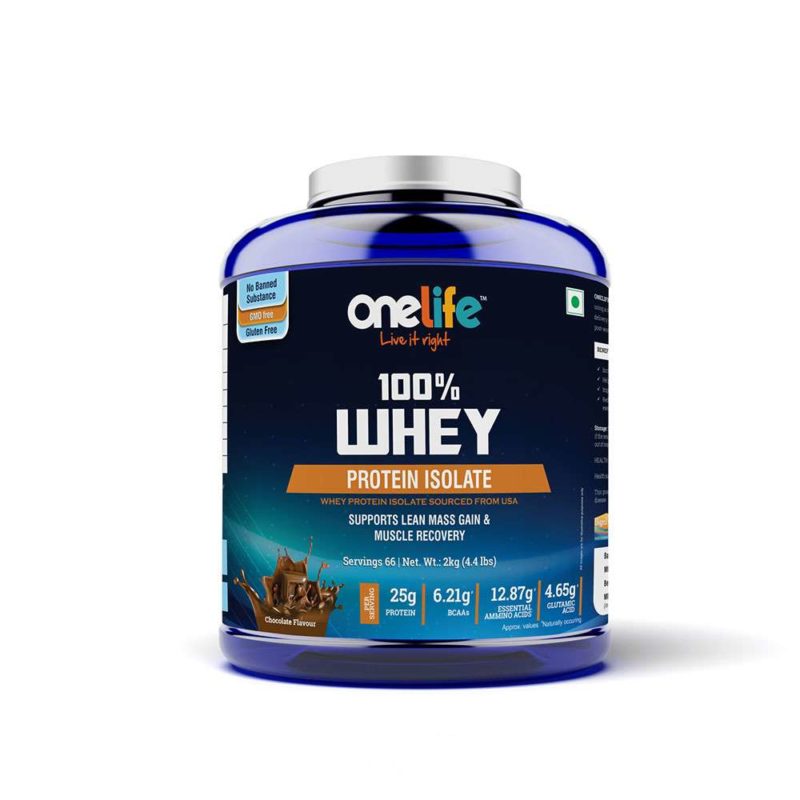 OneLife 100% Whey Protein Isolate - Supports Lean Mass Gain & Muscle ...