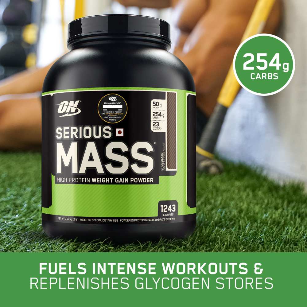 Optimum Nutrition (ON) Serious Mass Weight Gainer Powder : | NUTRABAY™