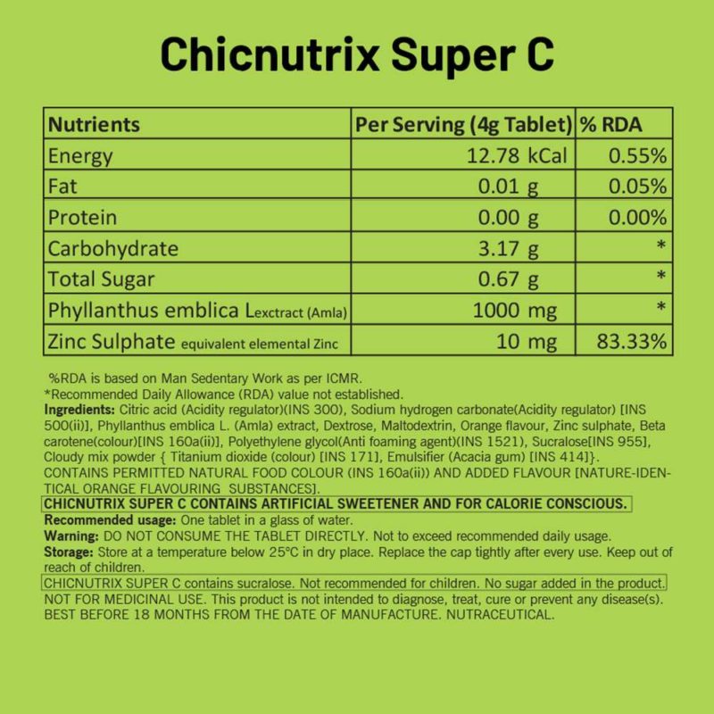 Chicnutrix Complete Skin Nutrition Formula - Japanese Glutathione & Vitamin  C (2x20)