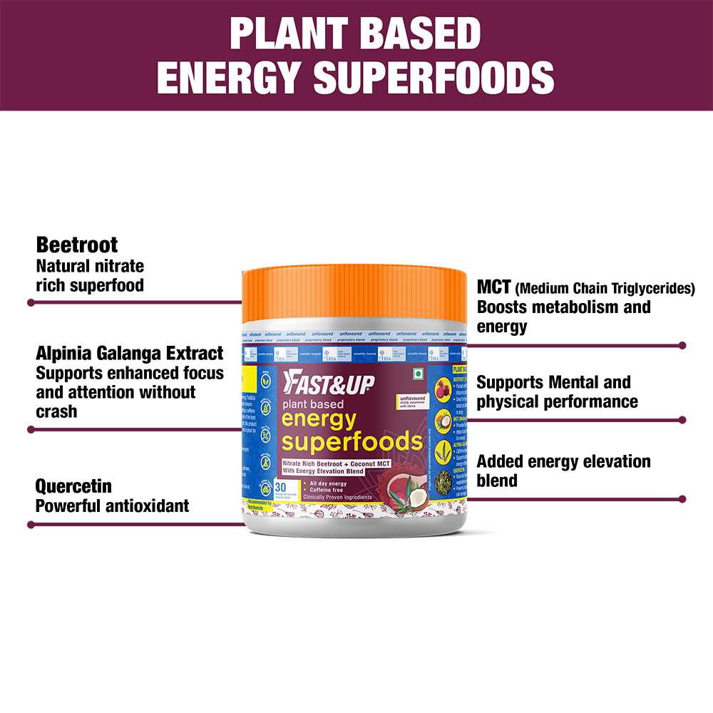 Fast&Up Natural Energy Superfoods with Natural Beetroot Extract NUTRABAY™