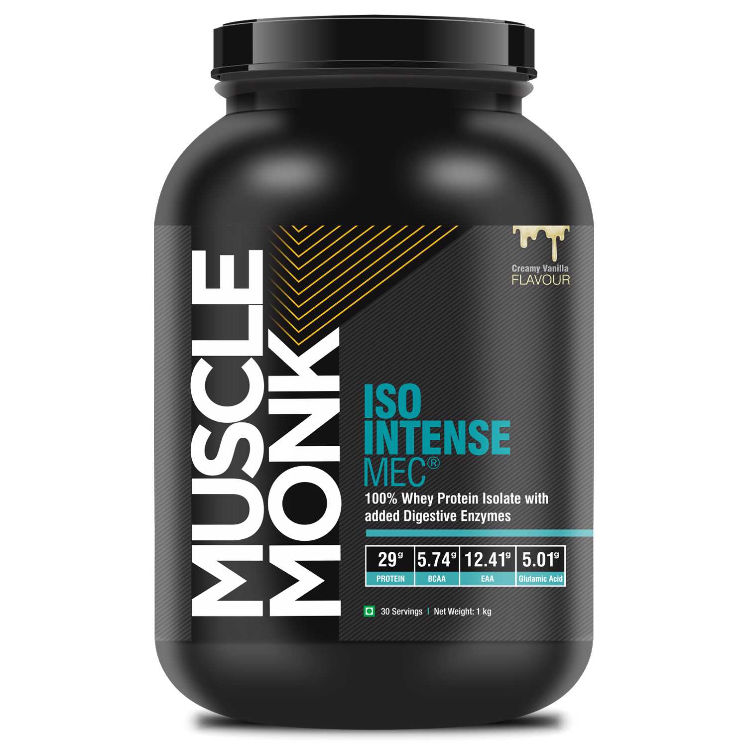 Muscle Monk ISO Intense MEC® 100 Whey Isolate Protein with Digestive