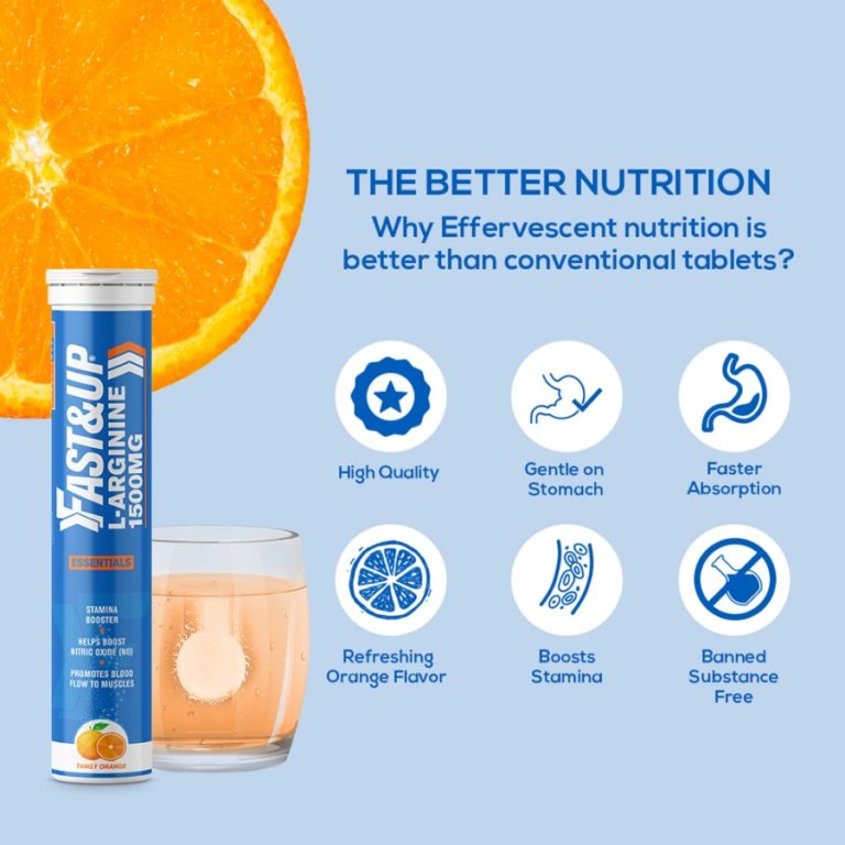 Fast&Up LArginine Essentials 1500 mg Effervescent Tablets NUTRABAY™