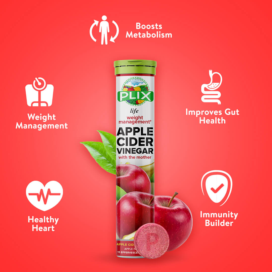 Plix Life Apple Cider Vinegar Effervescent Tablets NUTRABAY™