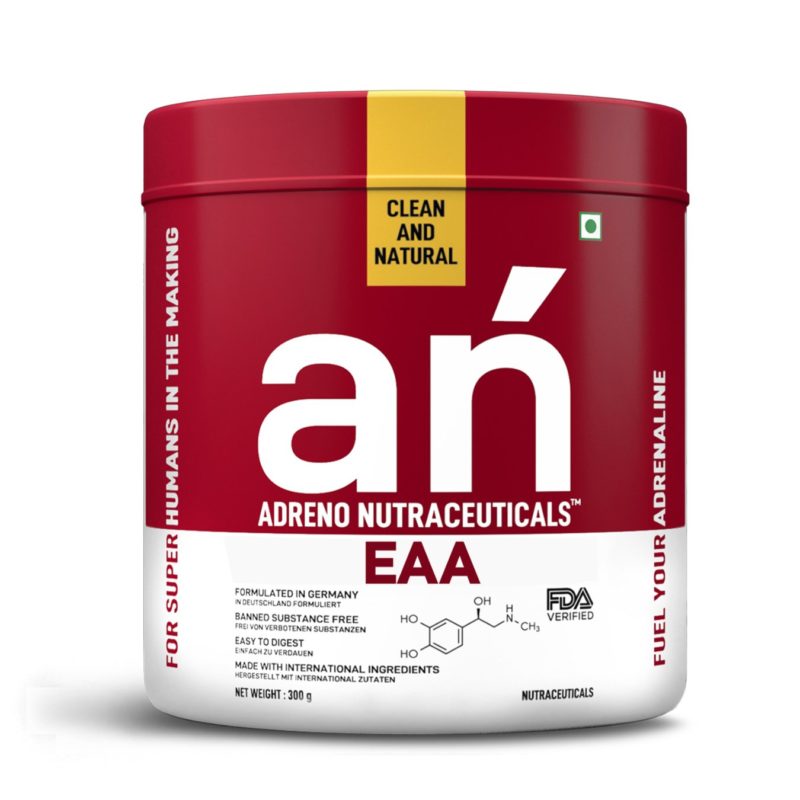 Adreno Nutraceuticals (AN) EAA Supplement w/ 6g BCAA, 8g EAA, 10g ...