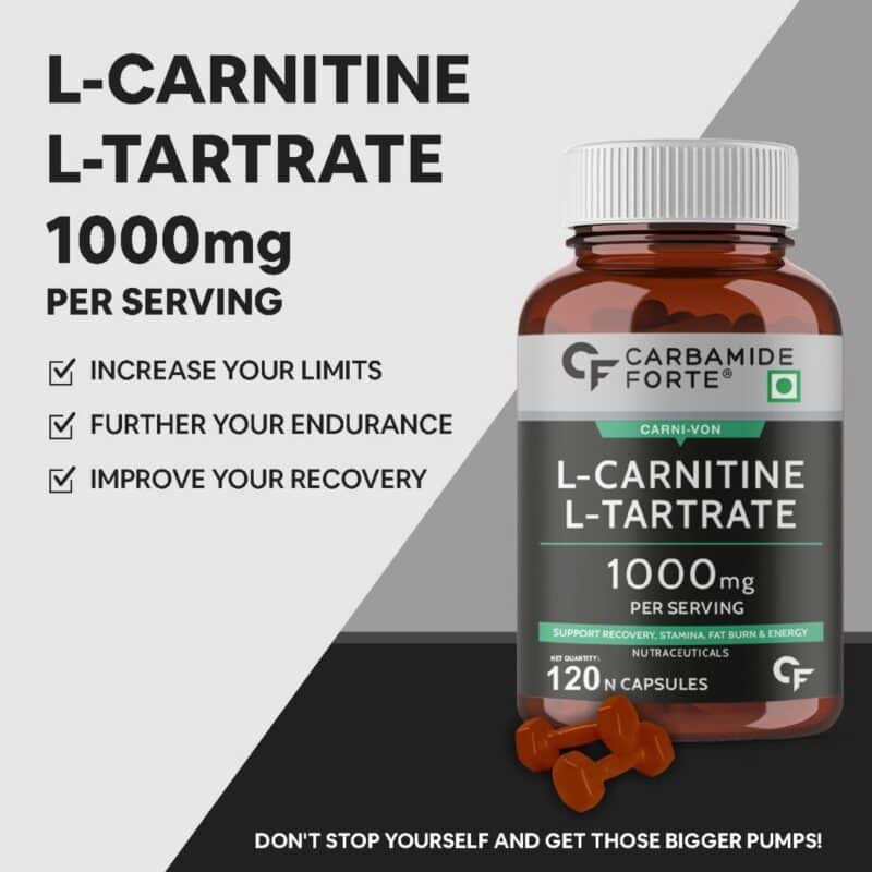 Carbamide Forte L Carnitine Tartrate Supplement 1000mg | NUTRABAY